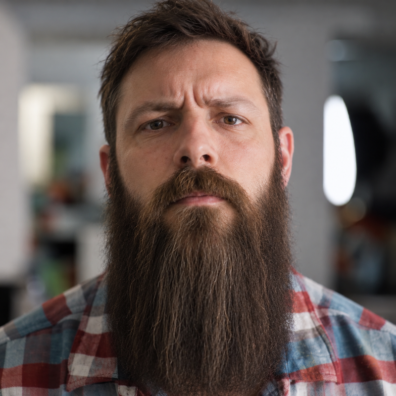 Enjoy a your straight beard that can last the entire day.